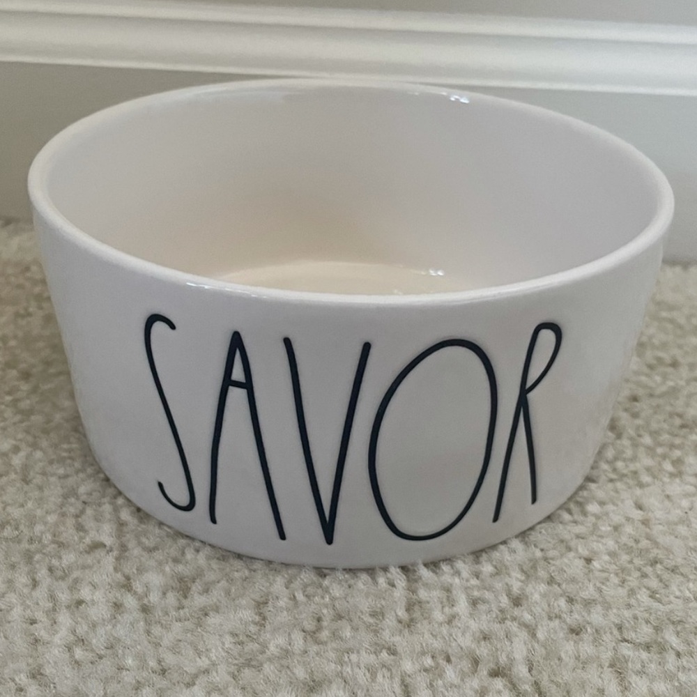 Savor Rae Dunn dog bowl